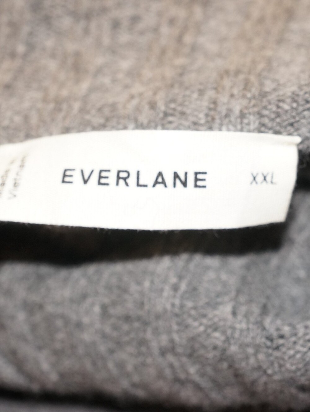 Everlane Funnel-Neck Cropped Sweater in Wool Cashmere Gray Size XXL - Picture 12 of 14